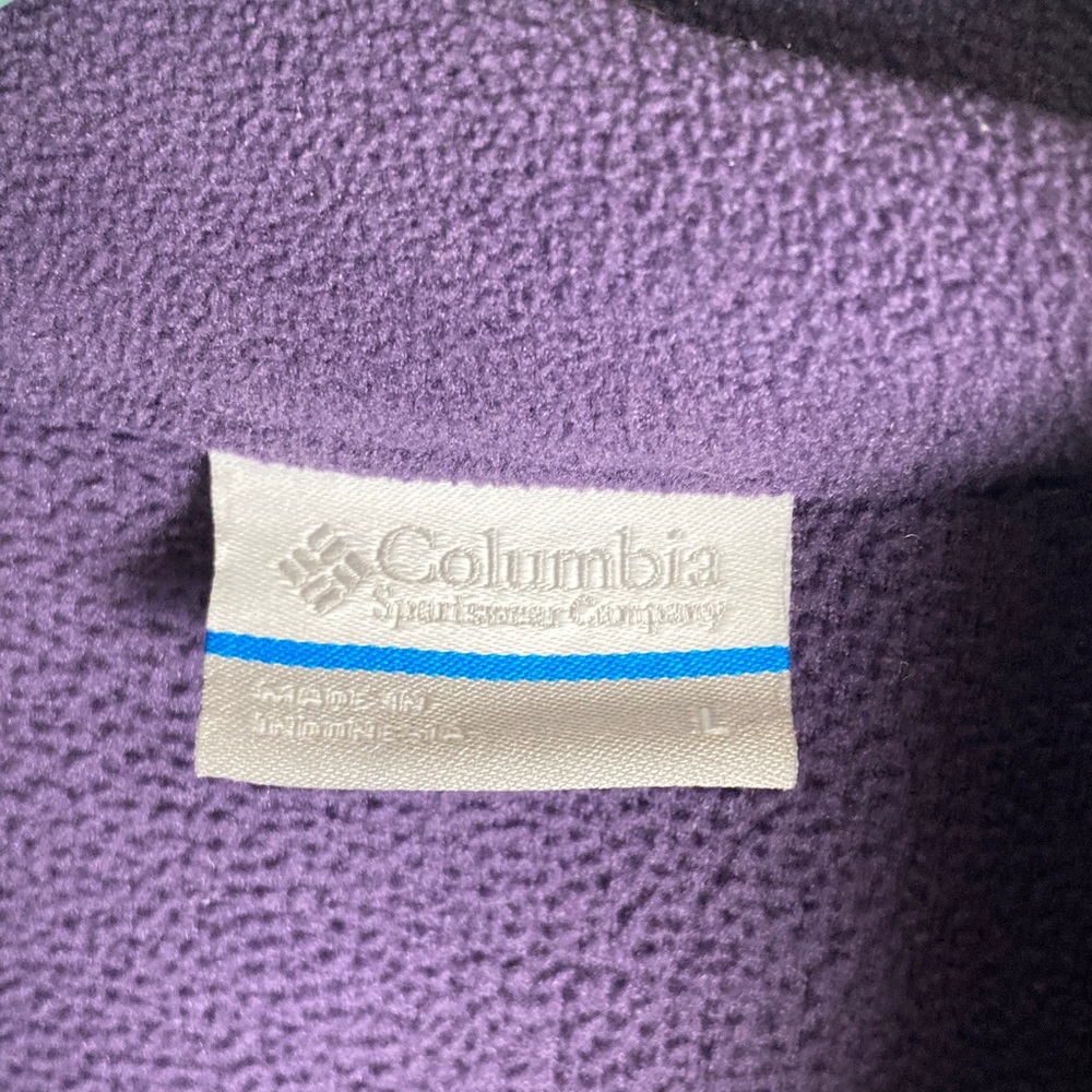 Columbia Women’s Purple Full-Zip Utility Fleece Jacket - Picture 2 of 4